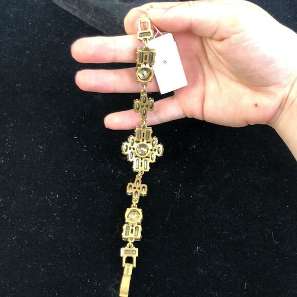 J.Crew NWT Large Crystal Bracelet - Picture 7 of 8